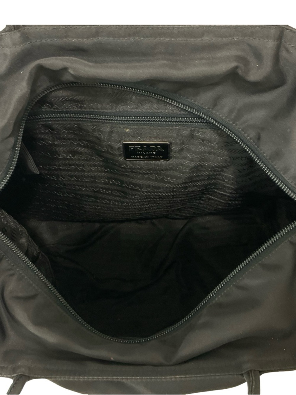 Prada Tessuto Triangle Logo Nylon Tote Bag - Picture 9 of 13